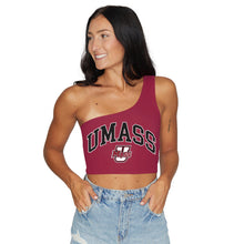 Load image into Gallery viewer, UMass Maroon One Shoulder Top