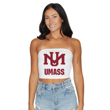 Load image into Gallery viewer, UMass Vintage White Tube Top