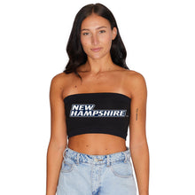 Load image into Gallery viewer, New Hampshire Wildcats Black Bandeau Top