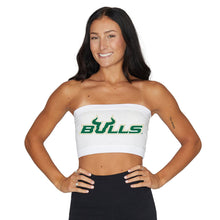 Load image into Gallery viewer, USF White Bandeau Top