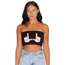 Load image into Gallery viewer, Utah Black Bandeau Top
