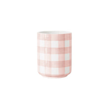 Load image into Gallery viewer, Gingham Large Vase/ Utensil Holder