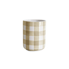 Load image into Gallery viewer, Gingham Large Vase/ Utensil Holder