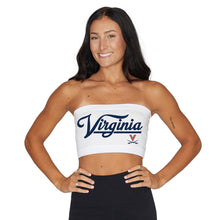 Load image into Gallery viewer, Virginia Cavaliers White Bandeau Top