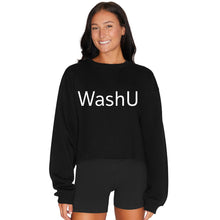 Load image into Gallery viewer, WashU Black Crewneck