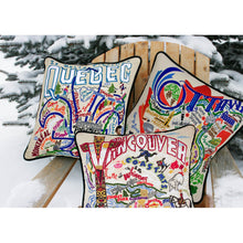 Load image into Gallery viewer, Vancouver Hand-Embroidered Pillow by CatStudio