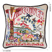 Load image into Gallery viewer, Vancouver Hand-Embroidered Pillow by CatStudio