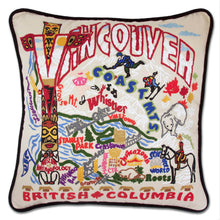 Load image into Gallery viewer, Vancouver Hand-Embroidered Pillow by CatStudio