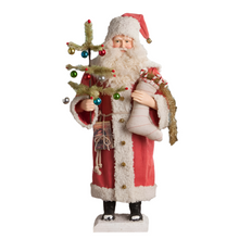 Load image into Gallery viewer, Vintage Santa Holding Stocking by Bethany Lowe Designs