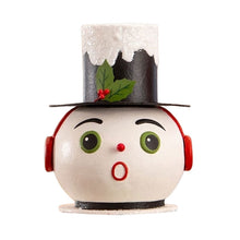 Load image into Gallery viewer, Vintage Surprised Snowman Container by Bethany Lowe Designs