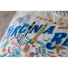 Load image into Gallery viewer, Virginia Beach Hand-Embroidered Pillow by CatStudio