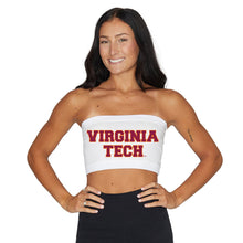 Load image into Gallery viewer, Virginia Tech White Bandeau Top