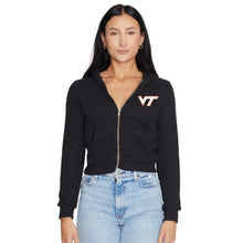 Load image into Gallery viewer, Virginia Tech Waffle Knit Zip Up Hoodie