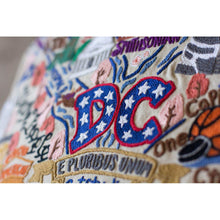 Load image into Gallery viewer, Washington DC Hand-Embroidered Pillow by CatStudio
