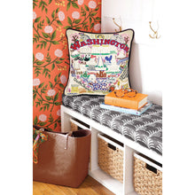 Load image into Gallery viewer, Washington DC Hand-Embroidered Pillow by CatStudio
