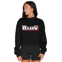 Load image into Gallery viewer, WashU Retro Cropped Crewneck