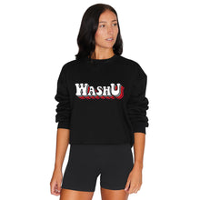 Load image into Gallery viewer, WashU Retro Cropped Crewneck