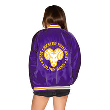 Load image into Gallery viewer, West Chester Satin Letterman Bomber Jacket