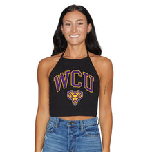 Load image into Gallery viewer, West Chester University Black Halter Top