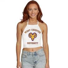 Load image into Gallery viewer, West Chester University White Halter Top