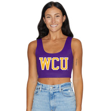 Load image into Gallery viewer, West Chester University Purple Crop Tank Top