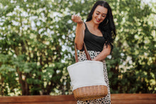 Load image into Gallery viewer, Pico Willow and Canvas Lunch Basket