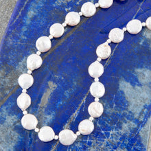 Load image into Gallery viewer, White Fresh Water Pearl Sterling Silver Necklace