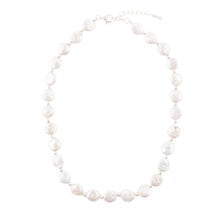 Load image into Gallery viewer, White Fresh Water Pearl Sterling Silver Necklace