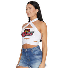 Load image into Gallery viewer, Temple Owls White Multi Way Bandeau Top