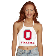 Load image into Gallery viewer, Ohio State OSU Buckeyes White Halter Top