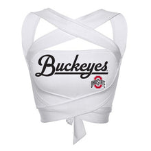 Load image into Gallery viewer, Ohio State OSU Buckeyes White Multi Way Bandeau Top