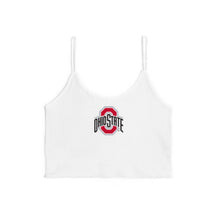 Load image into Gallery viewer, Ohio State OSU Buckeyes White Spaghetti Tank