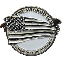 Load image into Gallery viewer, BL5-005 Thin Gray Line Flag and Eagle Police Challenge Coin Correctional Officer CO Corrections
