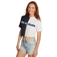 Load image into Gallery viewer, New Hampshire Wildcats Text Split Tee