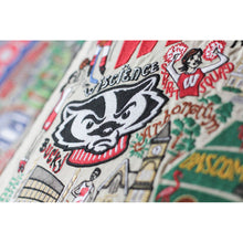 Load image into Gallery viewer, Wisconsin, University of Collegiate Embroidered Pillow by CatStudio