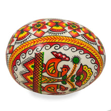Load image into Gallery viewer, Hen Ukrainian Wooden Easter Egg Pysanka on a Stand 3.75 Inches