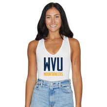 Load image into Gallery viewer, West Virginia Mountaineers White Bodysuit