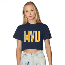 Load image into Gallery viewer, West Virginia Mountaineers Block Navy Tee