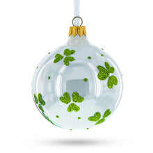 Load image into Gallery viewer, Charming Irish Leprechaun Glass Christmas Ornament 4 Inches