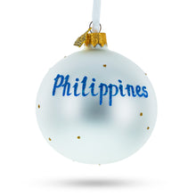 Load image into Gallery viewer, Flag of Philippines Glass Ball Christmas Ornament 3.25 Inches