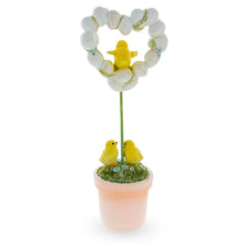 Load image into Gallery viewer, Adorable Chicks Nestled in Heart-Shaped Eggs Pot Easter Decorative Figurine