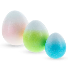 Load image into Gallery viewer, Set of Three Gradient Jumbo Large Easter Eggs 8 Inches