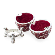 Load image into Gallery viewer, 1895 Rosebud Royal Imperial Metal Easter Egg 2.5 Inches