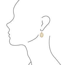 Load image into Gallery viewer, Yellow Agate Faceted Oval Earring