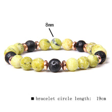 Load image into Gallery viewer, Yellow Jasper Lava &amp; Copper Strong Protection Bracelet