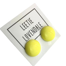 Load image into Gallery viewer, Sun Yellow Retro Button Stud Earrings