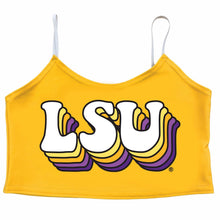 Load image into Gallery viewer, LSU Yellow Spaghetti Tank