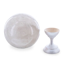 Load image into Gallery viewer, White Quartz Polished Stone Sphere
