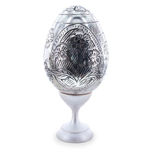 Load image into Gallery viewer, Hand Embossed Flowers Metal Easter Egg