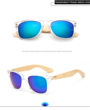 Load image into Gallery viewer, Retro Wood Frame Sunglasses